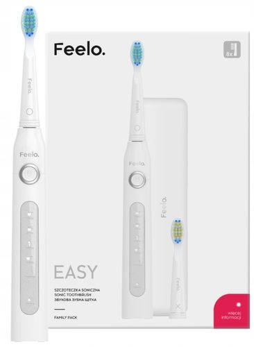 Szczoteczka elektryczna dla dzieci 7+ do zębów FEELO EASY 8 końcówek na Arena.pl