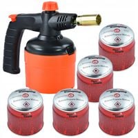 Opalarka gazowa + 5x kartusz gazowy Palnik gazowy Lutlampa