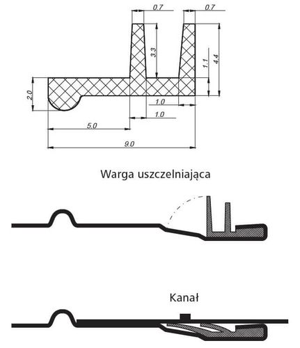 Uszczelka gumowa 125 mm na Arena.pl
