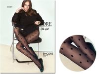 Rajstopy damskie w kropki Encore 20den Fiore Black 2