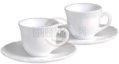 LUMINARC TRIANON WHITE Serwis kawowy 220 ml 12/6 na Arena.pl