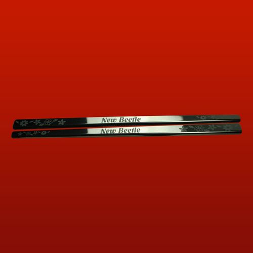 Listwa progowa VOLKSWAGEN NEW BEETLE  FLOWERS Stal nierdzewna 304 połysk na Arena.pl
