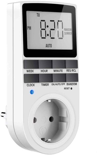 PROGRAMATOR CZASOWY TIMER WŁĄCZNIK WYŁĄCZNIK PRĄDU ENERGOOSZCZĘDNY CYFROWY zdjęcie 1