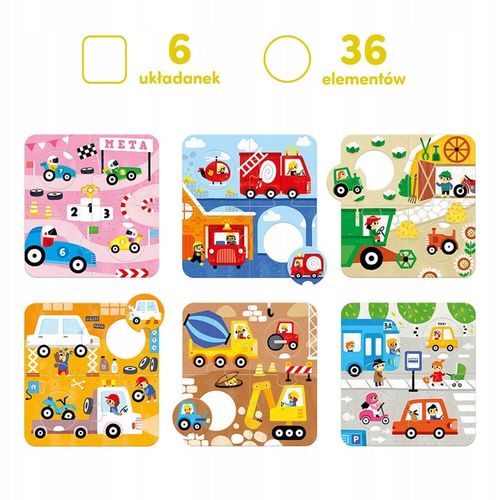 Czuczu Układanki z dziurką Pojazdy na Arena.pl
