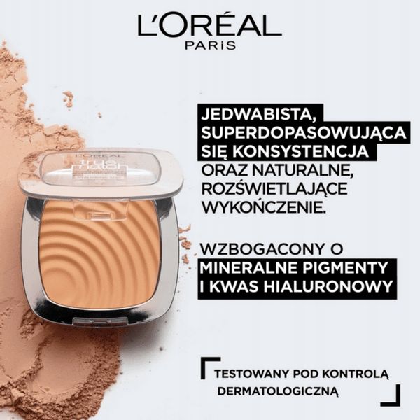 LOREAL True Match accord parfait Puder prasowany 3D/3W Dore Warm zdjęcie 3