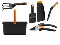 FISKARS ZESTAW NARZĘDZI POJEMNIK +4 SEK.ŁOP.KUL.PI