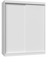 Nowoczesna Szafa Przesuwna 160 cm Biała IGNA TS - 3 Kolory