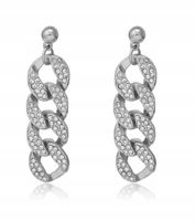 16 0112 Kolczyki Eleganckie przeplatane śliczne ogniwka