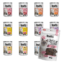 BULTI mokra karma dla psa Mix Smaków 12x400g + Jerky Wołowina