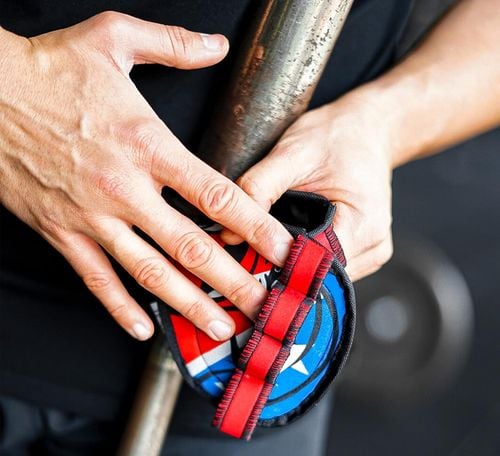 Rękawiczki na Siłownię Antypoślizgowe Neoprenowe Treningowe Roz M Czarne na Arena.pl
