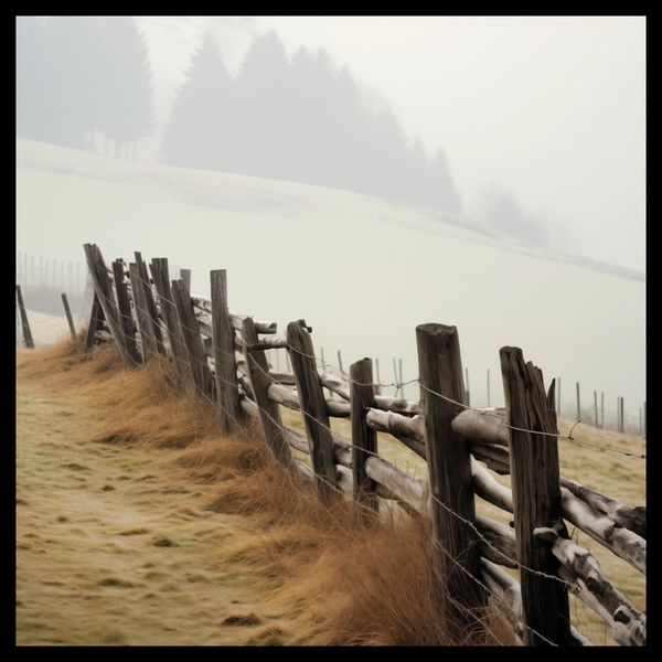 Plakat 40x40cm Spowity Mgłą zdjęcie 2