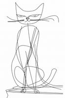 Plakat 61x91,5cm Kot Linijny