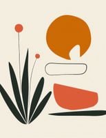 Plakat 50x65cm Abstrakcyjny Zen