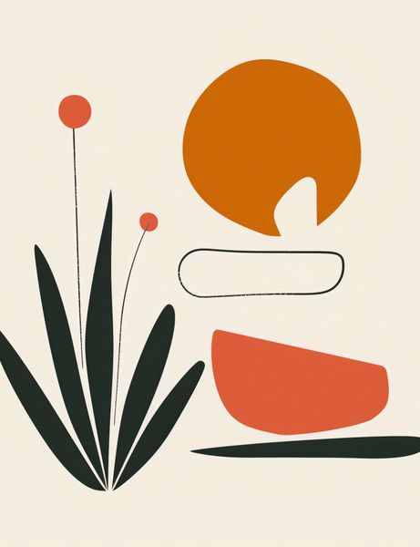 Plakat 50x65cm Abstrakcyjny Zen zdjęcie 1