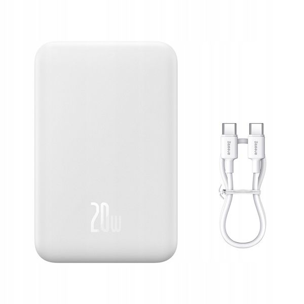 BASEUS POWER BANK 20000mah PD 20W USB-C TYP-C MAGSAFE ŁADOWANIE INDUKCYJNE zdjęcie 3