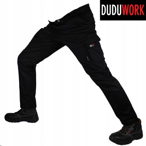 SPODNIE ROBOCZE BHP DuduWork Czarne Elastyczne 60 na Arena.pl