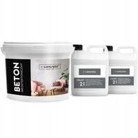 e-concreto Beton Architektoniczny tynk dekoracyjny 15m2 BETON+GRUNT+LAKIER