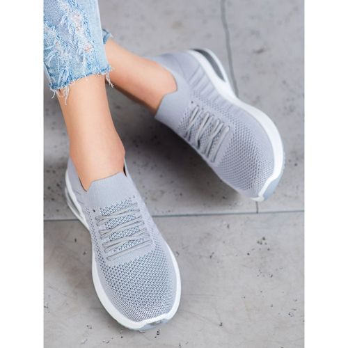 Szare Tekstylne Buty Na Platformie r.36 na Arena.pl