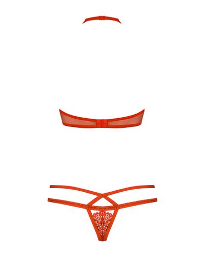 838-set-3 komplet 2-częściowy czerwony l/xl obsessive na Arena.pl