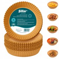 300x Air Fryer tacki papierowe wkład do frytkownicy beztłuszczowej 16cm