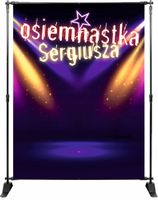 TŁO ścianka FOTO osiemnaste urodziny + TWOJE IMIĘ