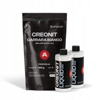 2 x Gips polimerowy BIAŁY dwukomponent A B zestaw CREONIT CARRARA BIANCO 2,
