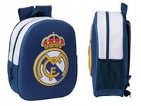 Plecak przedszkolny dla chłopca piłkarski Real Madryt niebieski 3D