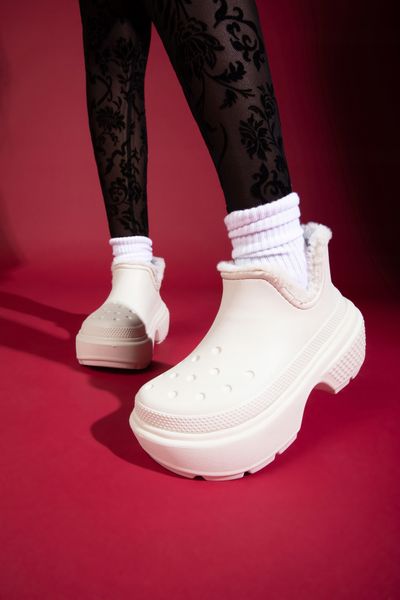 Crocs Damskie Ocieplane Botki Na Platformie Stomp Lined Shorty Boot 39-40 zdjęcie 7