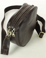 Torebka listonoszka NA SZEROKIM PASKU skórzana dwie komory Marco Mazzini