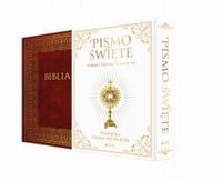 BIBLIA PISMO ŚWIĘTE ST I NT W ETUI Pamiątka I Komunii Świętej PIĘKNE DUŻA