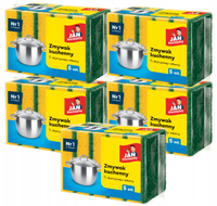 ZESTAW 5 PRODUKTÓW JAN NIEZBĘDNY GĄBKA DO NACZYŃ ZMYWAK KUCHENNY 5 SZTUK