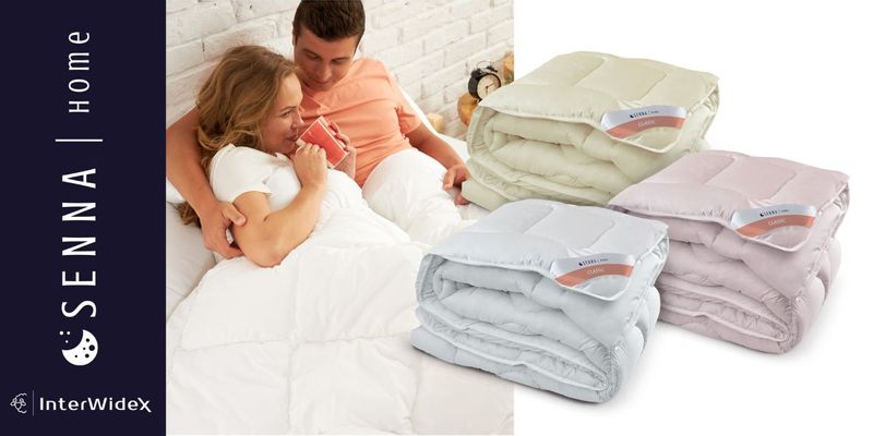 Kołdra zimowa CLASSIC TERMO 200x220cm Biała | Senna Home zdjęcie 4