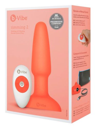 b-Vibe rimming Plug 2 Orange na Arena.pl