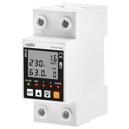 Licznik prądu energii mocy napięcia TUYA SMART Aplikacja WiFi na szynę na Arena.pl