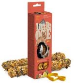 Kolby dla gryzoni z jabłkiem, rodzynkami, morelą i gruszką Little One 2szt