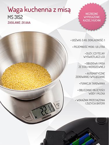 MS 3152 Waga kuchenna z mis zdjęcie 4