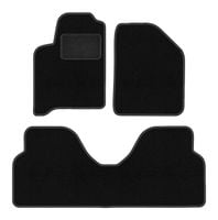 Dywaniki welurowe LUX do Renault Scenic I 1996-2003 czarne z mocowaniami