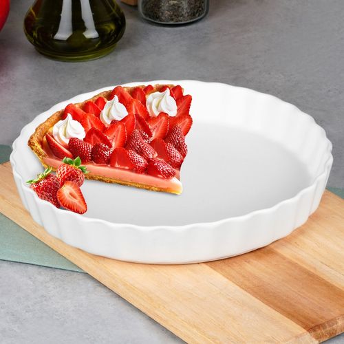 Forma do tarty ceramiczna biała 24,5 cm na Arena.pl