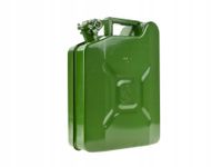 KANISTER NA PALIWO PŁYNY METALOWY BLASZANY 10L 282x130x390 MM ZBIORNIK GEKO