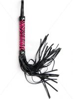 pink small leopard flogger