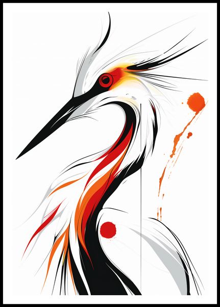Plakat 68x98cm Bocian zdjęcie 3