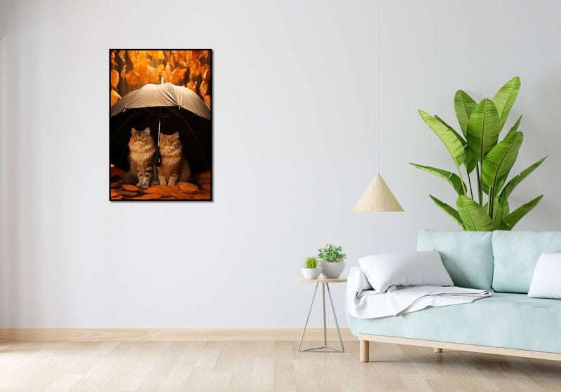 Plakat 61x90,5cm Jesienny Koci Schron zdjęcie 4