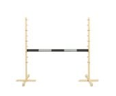 Przeszkoda skokowa do Hobby Horse 120cm, belka czarno-srebrna