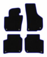 Dywaniki welurowe CARLUX-BLUE do Skoda Superb II 2008-2015, czarne