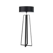 Duża lampa stojąca do salonu z designerskim abażurem MOSS