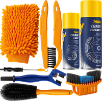 Zestaw do Czyszczenia Mycia Roweru Łańcucha Opon SMAR ZMYWACZ MANNOL