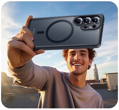 Etui CASE do Samsung Galaxy S25 ULTRA MAGNETYCZNE MATOWE WZMACNIANE 2xSZKŁO na Arena.pl