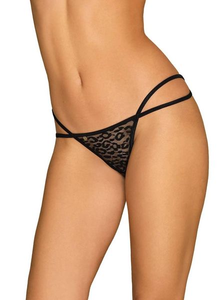 Seksowne, Czarne Stringi - Obsessive Pantheria S/M zdjęcie 1