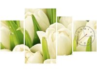 70CM 120CM OBRAZ 4 ELEM DELIKATNE TULIPANY ŚCIENNY