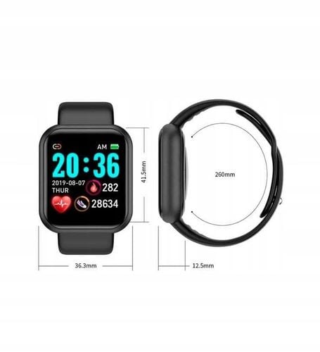 SMARTWATCH L18 SMARTBAND BLACK SPORTOWY PULS na Arena.pl